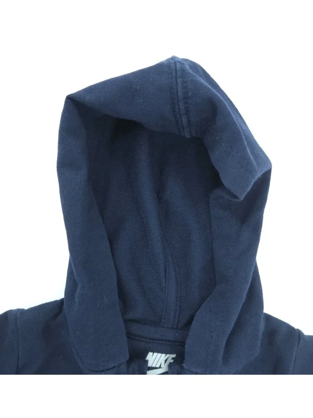 Nike Infant Baby Boy French Terry/Fleece Hooded Romper Size 3 Months Navy Blue